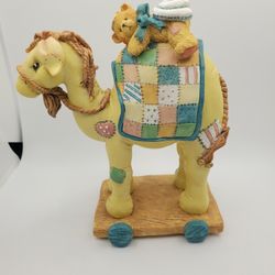 CHERISHED TEDDIES CAMEL PULL TOY BEAR FIGURINE 904309 RETIRED ENESCO 1993 BOX


