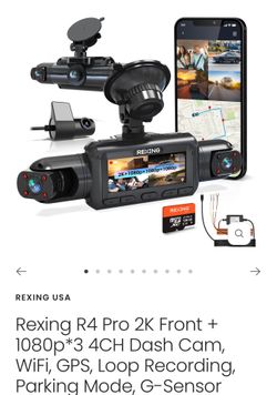 Rexing R4 Pro 2K Front + 10800*3 4CH Dash Cam,