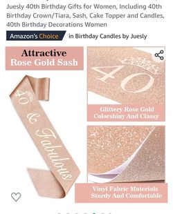 40 And Fabulous Sash