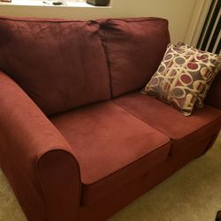 Comfortable Red Cloth Sofa