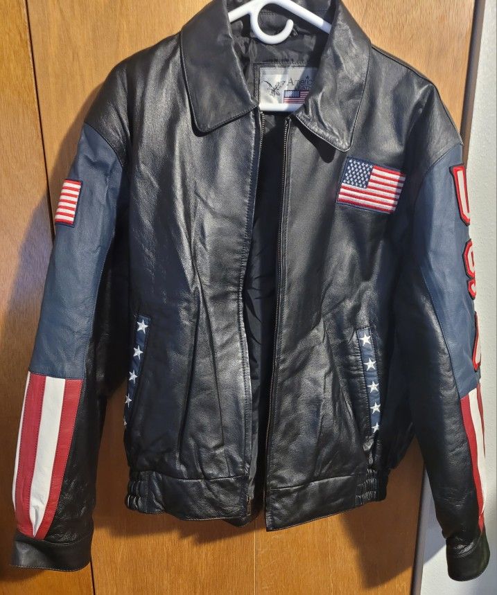 Leather USA jacket 
