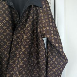 Louis Vuitton Windbreaker Monogram Jacket Reversible (XXL) Rare! $325