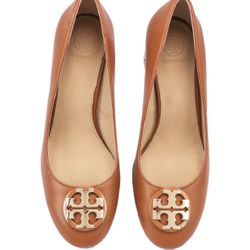 Tory Burch Brown Leather Ballet Flats