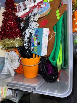 Classroom decorations for Halloween and Christmas