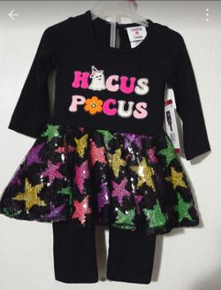 Counting Daisies Hocus Pocus Girls 2-Piece Set