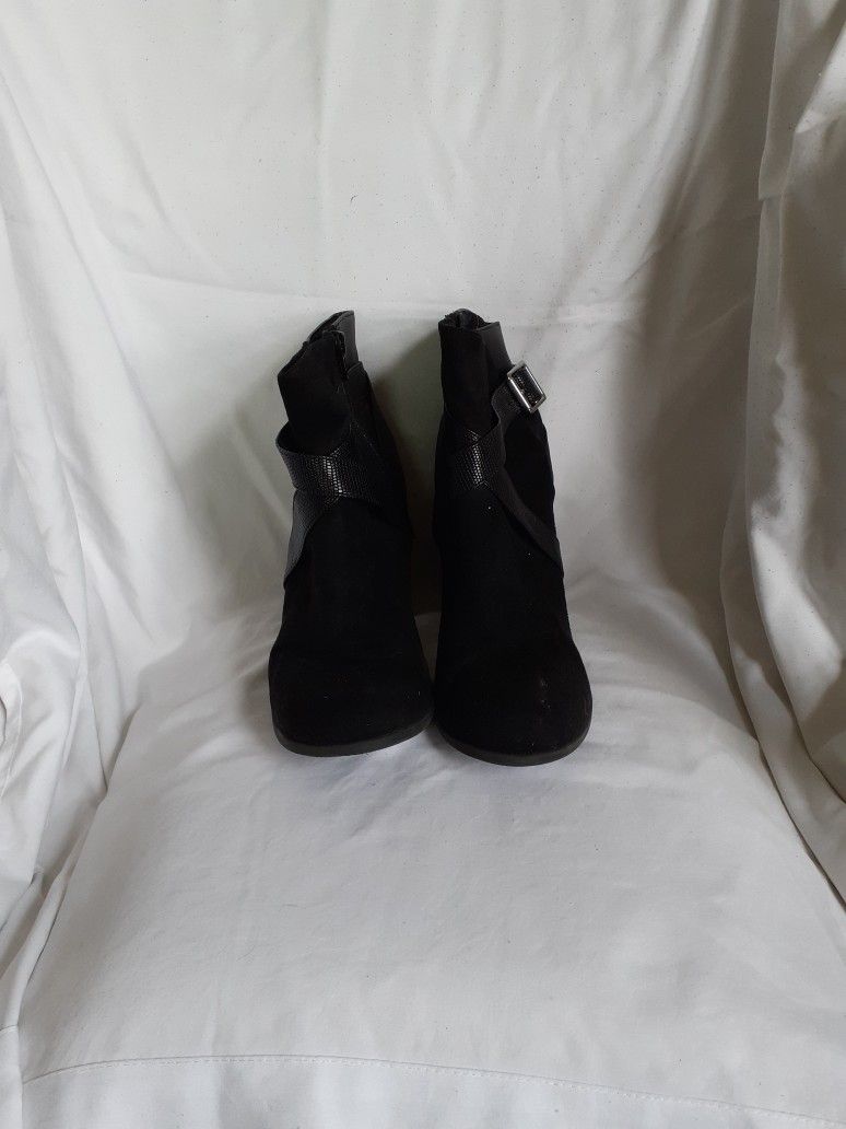 Black Suede Ankle Boots