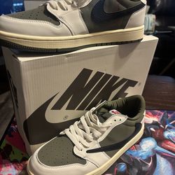 Jordan 1 Travis Scott Olives Sz 10 rps