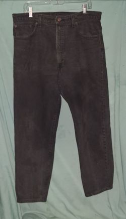 Black Vintage Levis 550 Relaxed Fit Tapered Leg Jeans Mens Size 38 X 30