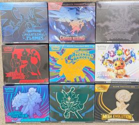 Pokemon Elite Trainer Box ETB Booster Bundles UPC Cards NEW