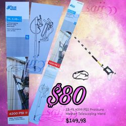 Pressure Washer Telescoping Wand With Arnes