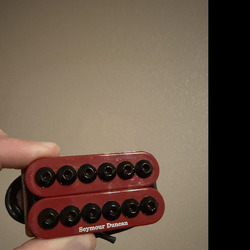 Red Seymour Duncan Invader bridge guitar pickup - 6 string