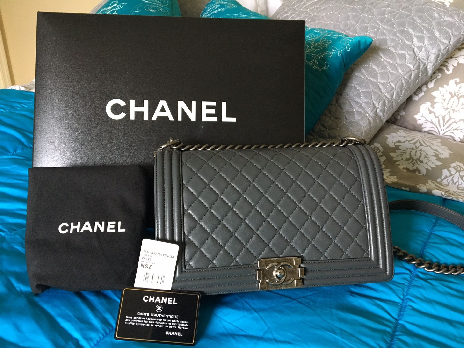 Chanel medium boy bag purse crossbody