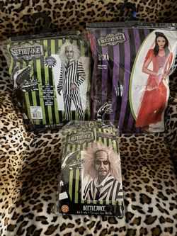 Beetlejuice Couples Costume Complete (Beetlejuice & Lydia)