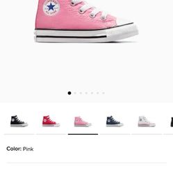 Pink High Top Converse