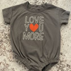 Baby 0-3 Months ‘Love You More’ Romper