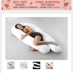 Sharper Image Full Size Body Pillow