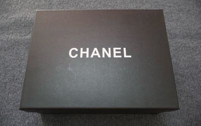 Gray and whigt Chanel