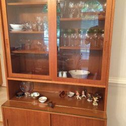 Danish Teak China Cabinet