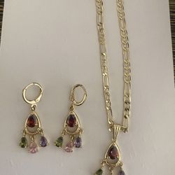 Earrings And Necklace Set