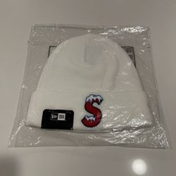“Icey S Logo” Supreme White Beanie