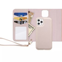 Habitu Eris Tri-Fold Wallet Phone Case iPhone 11 PRO / X / XS Pink.  //  9-A1