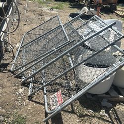 READ chain-link fence gate