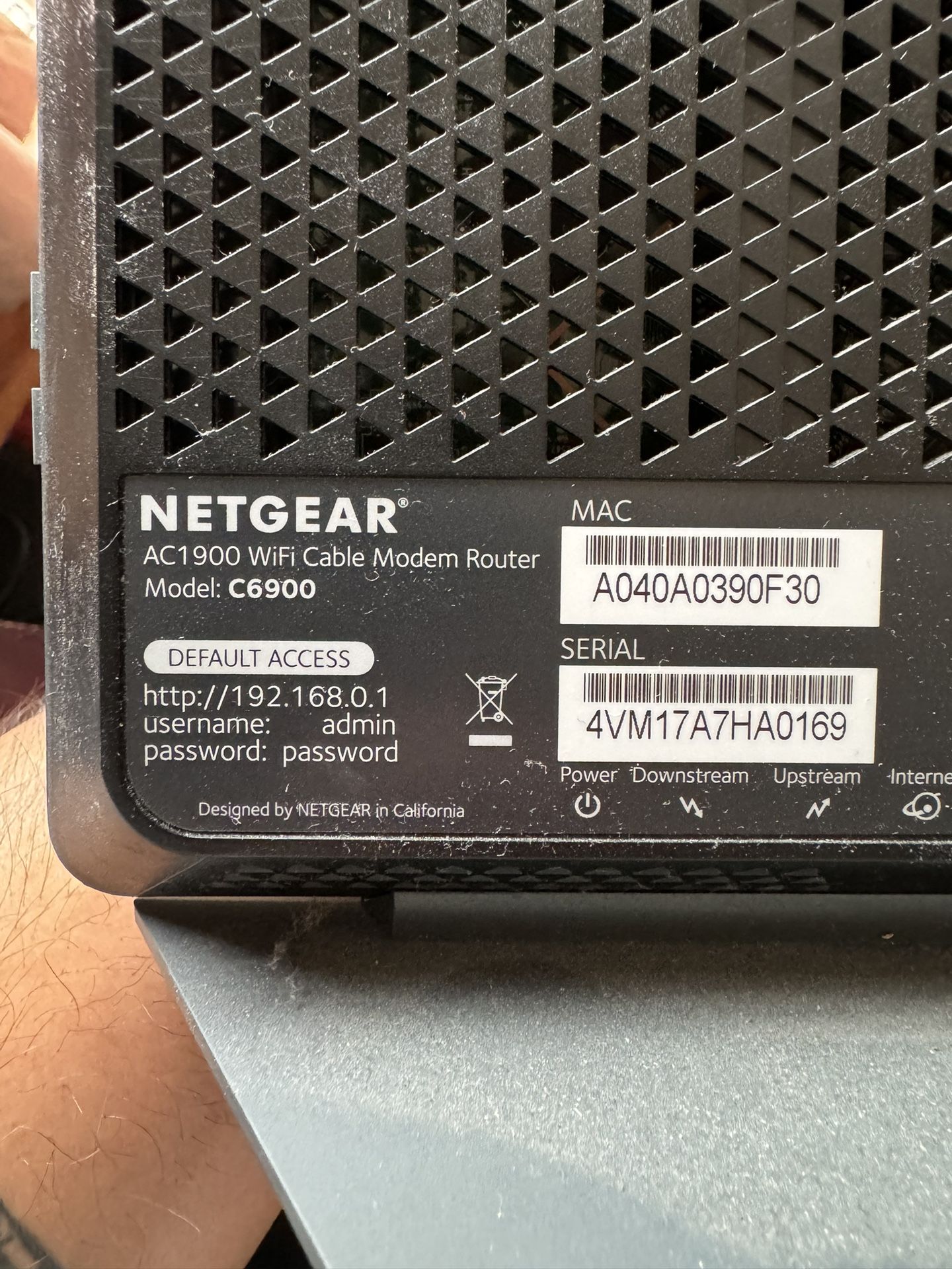 Netgear C6900 Cable Modem