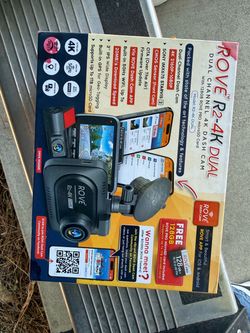 ROVE R2-4K Dual Dash Cam – New Open Box