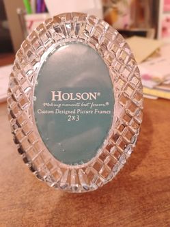 Vintage lead crystal frame