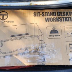 TechOrbits Sit-Stand Desktop Workstation