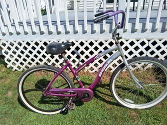 26 aluminum beach cruiser bike with wide handlebars single speed ready to ride