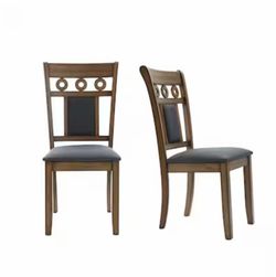 Home Decor Furniture Living Room Furniture Chairs  Shop LuxenHome  LuxenHome 2 -Pack 18.11-in W Modern Brown Accent Chair