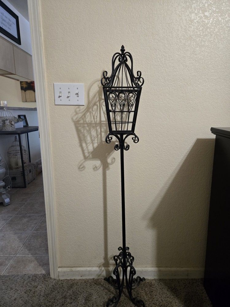 Black Iron Candle Holder