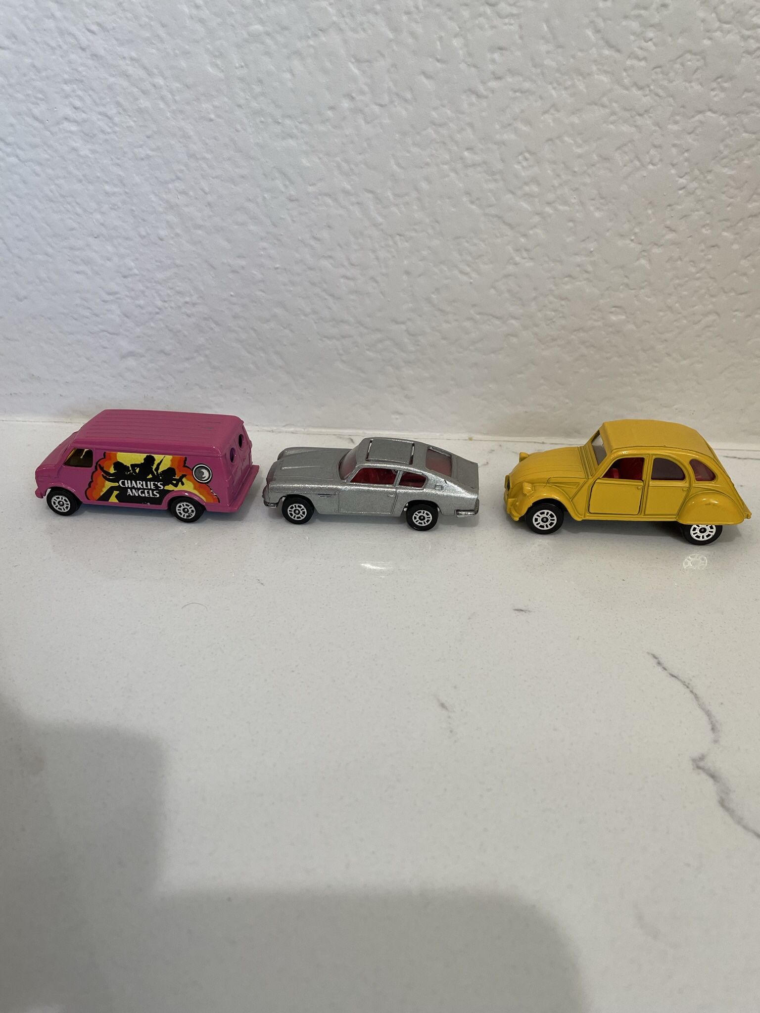 Corgi Die Cast 1/64 Scale 3 Cars: Charlie's Angels Van, James Bond DB6 With Ejector Seat, 2 CVS Citroen. See My Listings Summerlin West Las Vegas