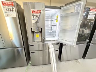4 doors LG French Door Refrigerator Stainless Steel
