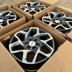 (4) 20" GMC Sierra Yukon AT4 95369 OEM wheels rims Tahoe Silverado 2024 2025