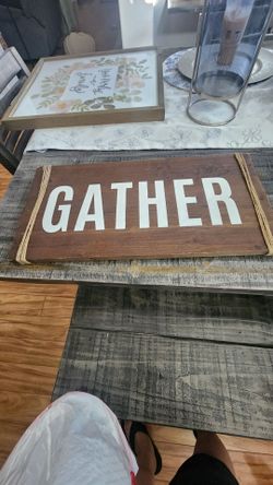 Wood Gather Sign $5