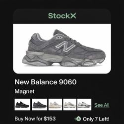 New Balance 9060 “Magnet” Gray/Grey – Men’s 8.5