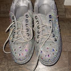 Azalea Wang Rhinestone Sneakers