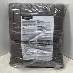 Amazon Basics All-Season Cotton Weighted Blanket - 15-Pound, 60" x 80"

