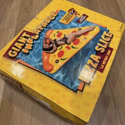 Giant Inflatable Pizza Slice With Cup holder 1.8meters Long Pool Party