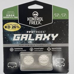 KontrolFreek 2807-XB1 W/W FPS Freek Galaxy Performance Thumbsticks - White for Xbox