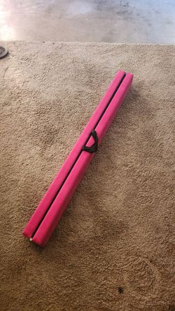 Pink Folding Gymnastics Balance Beam