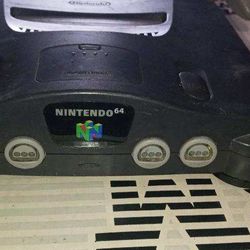 Nintendo 64 Game Console With 2 Controllers And Memory Card 
