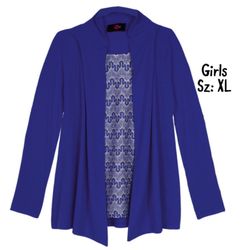Final Sale NWT Girls IZ Byer NAVY Top Sz: XL