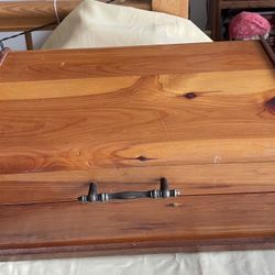 Large Wooden Chest Storage Trunk . Table Model . Super Nice 