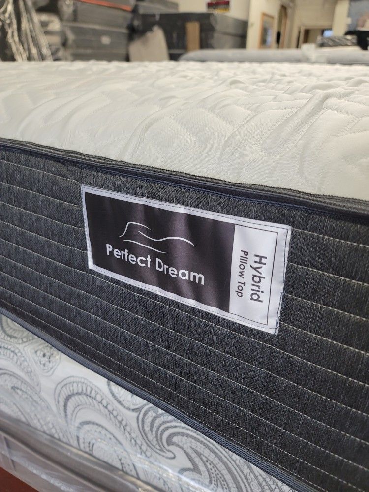 King Sizes Hybrid Individual Pocketed Coils With Memory Foam Gel