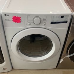 LG 7.4 cu. ft. Smart White Vented Dryer with Sensor Dry 73L K