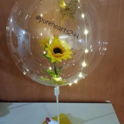 Sunflower  Balloon Valentine's 