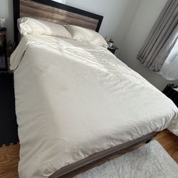bed frame and mattress 